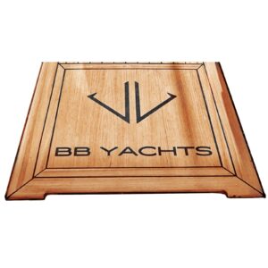 Targhetta in teak personalizzata